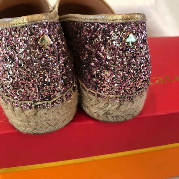 Kate Spade Rose Gold Linda Too Espadrilles NEW - Picture 3 of 6